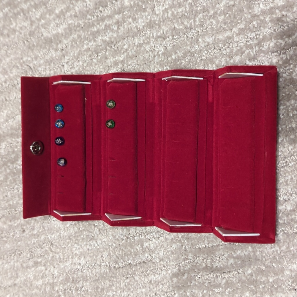 Earring Organizer Box Velvet